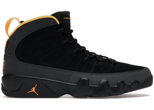 Jordan 9 Retro Dark Charcoal University Gold